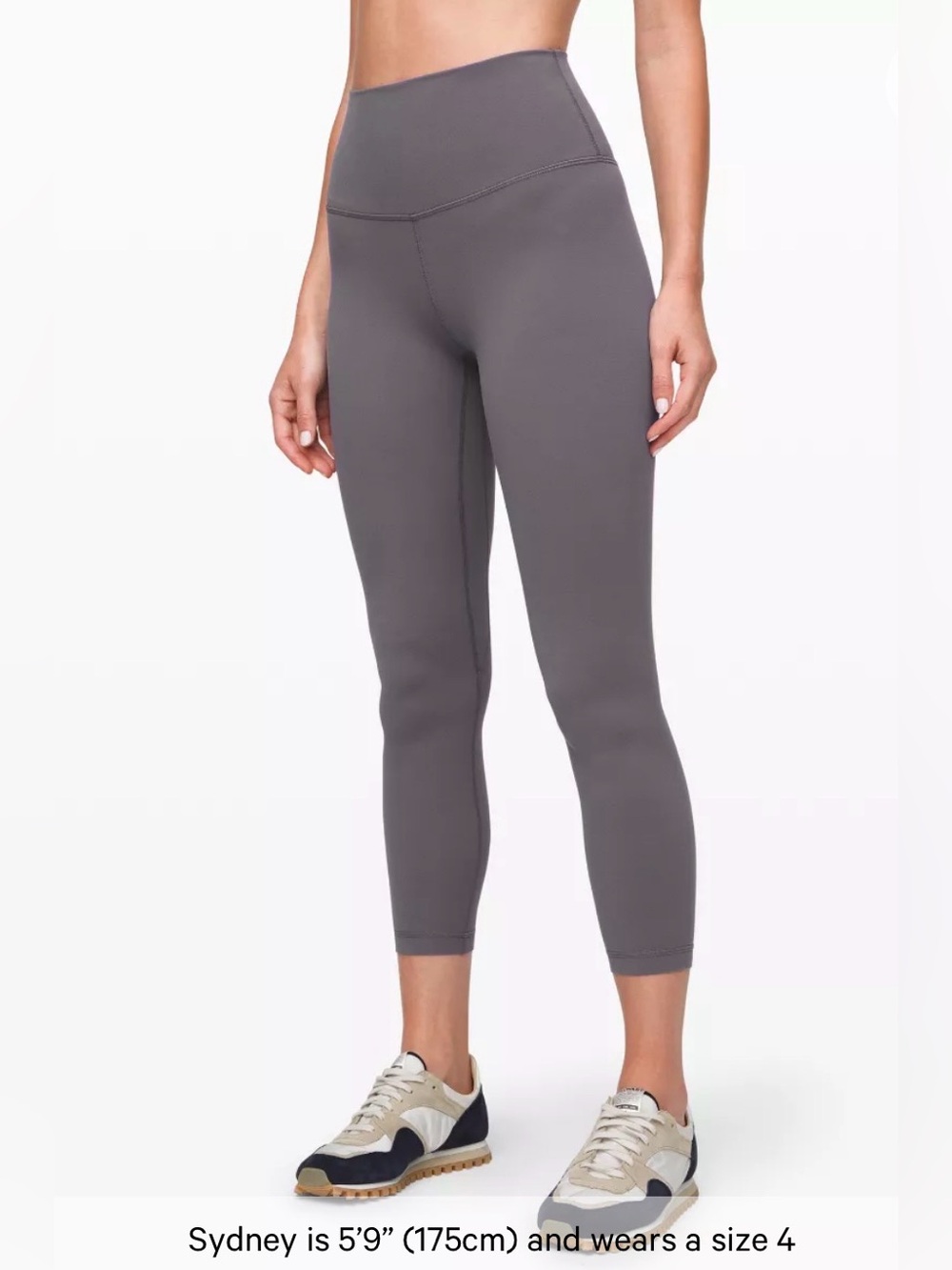 Lululemon Align Pants 25” High-Waist Gray Yoga Leggings W5CJ5S size 8 medium